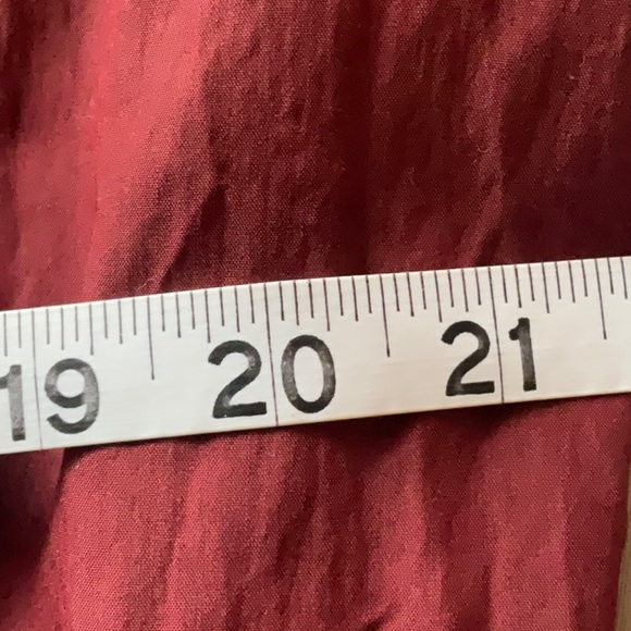 Future Collective Burgundy Collared Long Sleeves Smocked Midi Dress Size XXL - Picture 12 of 14